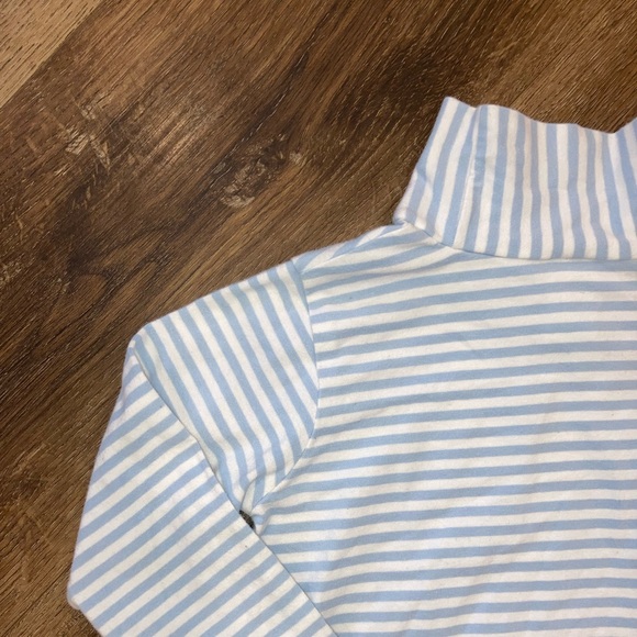 Bailey Boys Blue & White Stripe Turtleneck Shirt Top Undershirt Layer Winter 4T - Picture 8 of 10